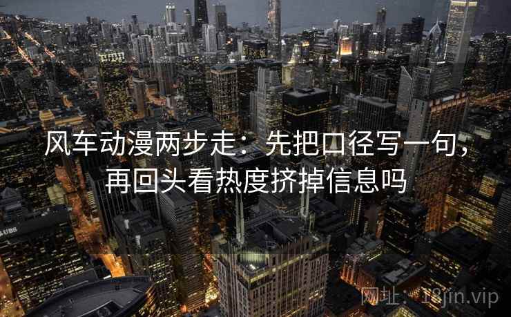 风车动漫两步走：先把口径写一句，再回头看热度挤掉信息吗  第2张