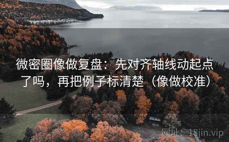 微密圈像做复盘：先对齐轴线动起点了吗，再把例子标清楚（像做校准）